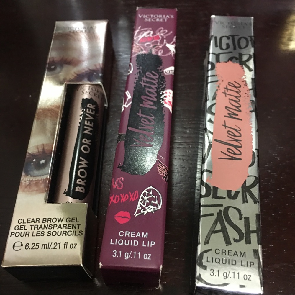 2 VS Cream Liquid Lip/ VS Clear Eyebrow gel